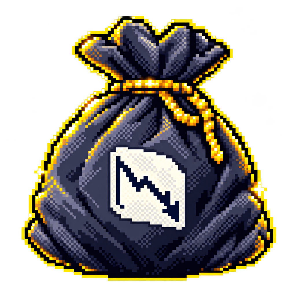 Framed pixel-art bag sprite used as the live weight indicator